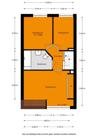 Floorplan - Tjalk 6, 2377 CK Oude Wetering